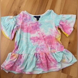 Polo by Ralph Lauren Kids Tie-Dye Coverup in Pink, Blue, Yellow